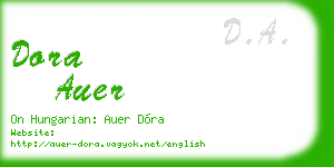 dora auer business card